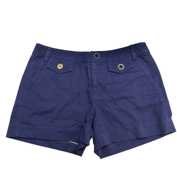 Marc by Marc Jacobs Shorts Preppy Purple Cotton Twee Nautical Size 6 Small - Picture 3 of 7